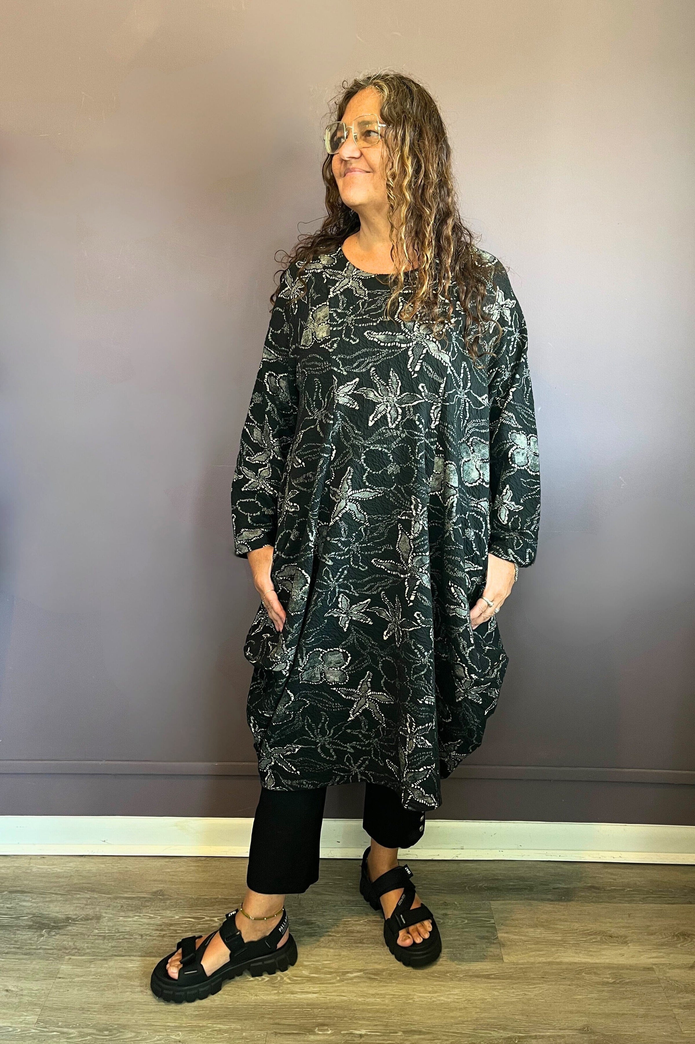 Stretch Jacquard Dress