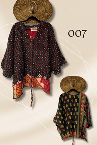 Pareo Kantha Hi-Lo Butterfly Top