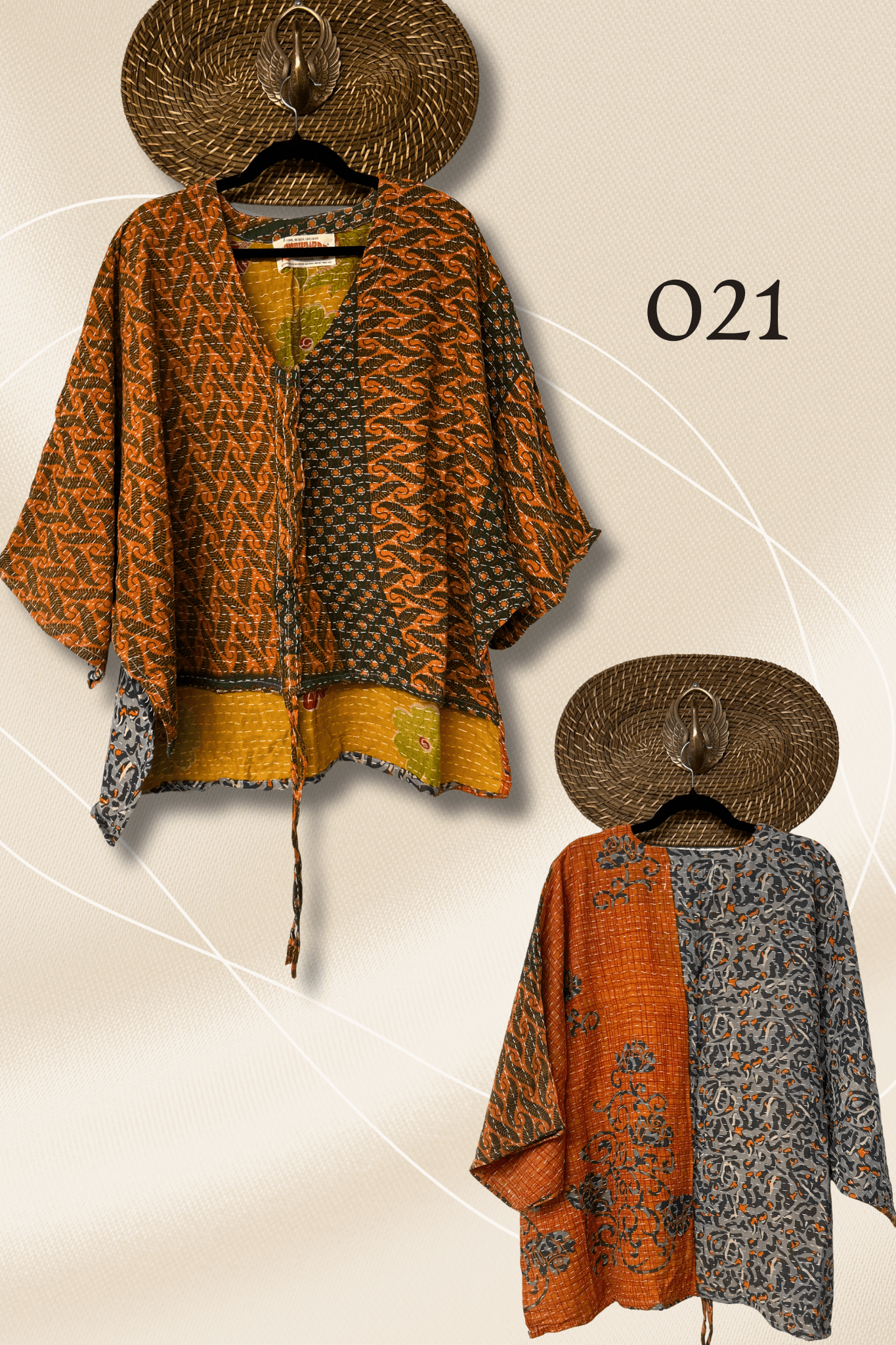 Pareo Kantha Hi-Lo Butterfly Top