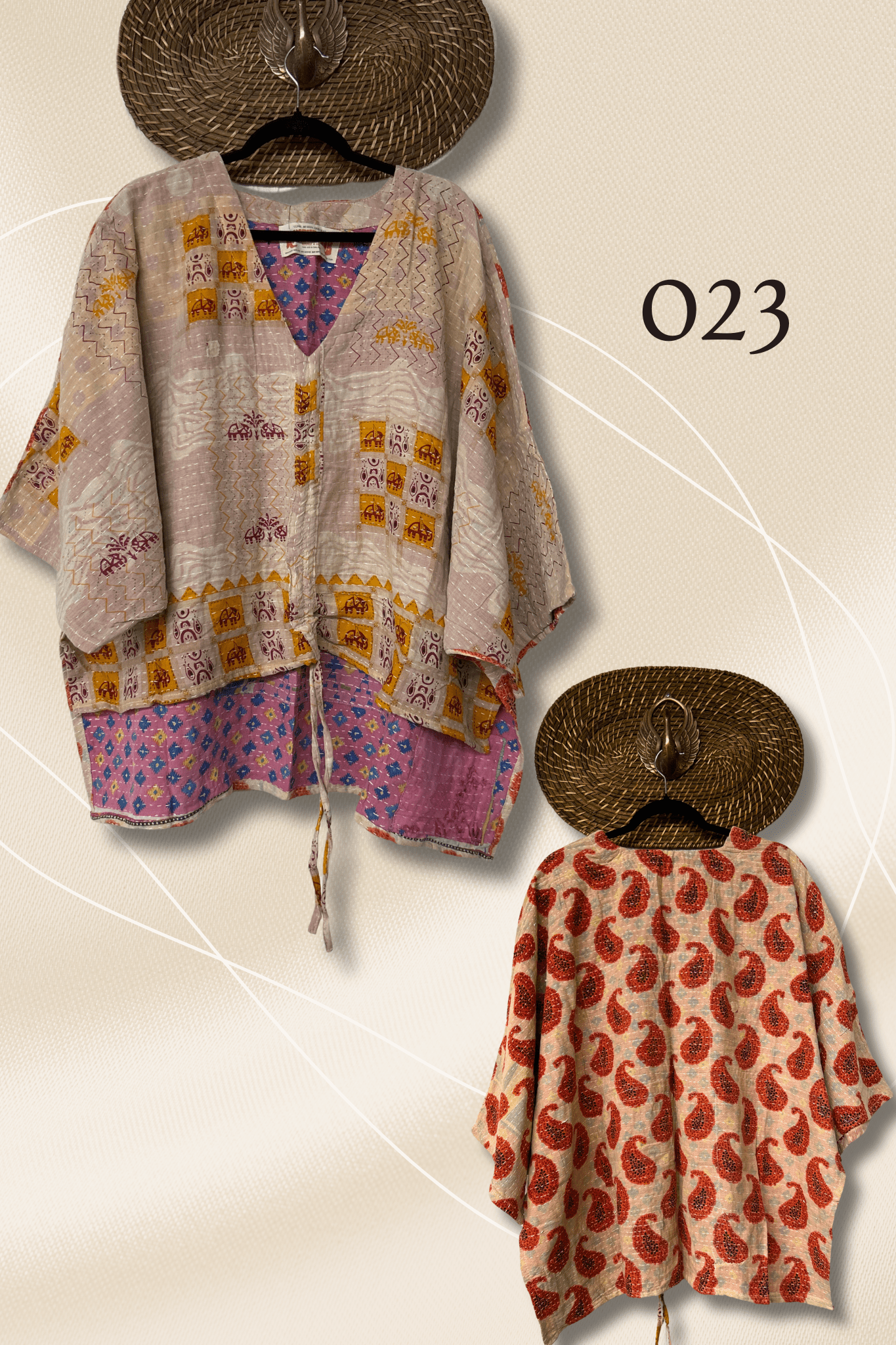 Pareo Kantha Hi-Lo Butterfly Top