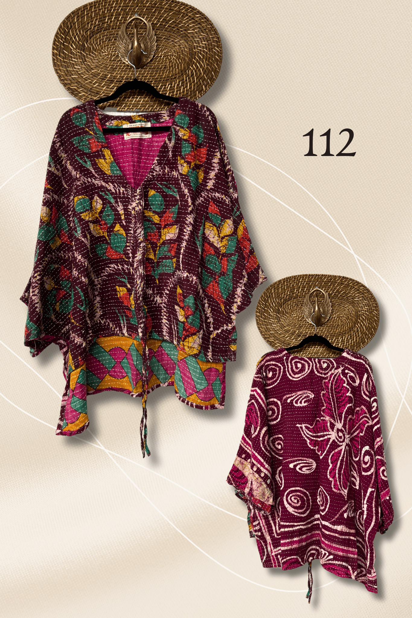 Pareo Kantha Hi-Lo Butterfly Top