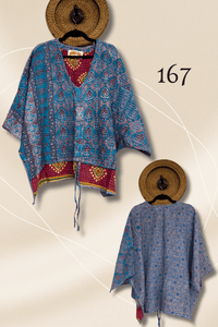 Pareo Kantha Hi-Lo Butterfly Top