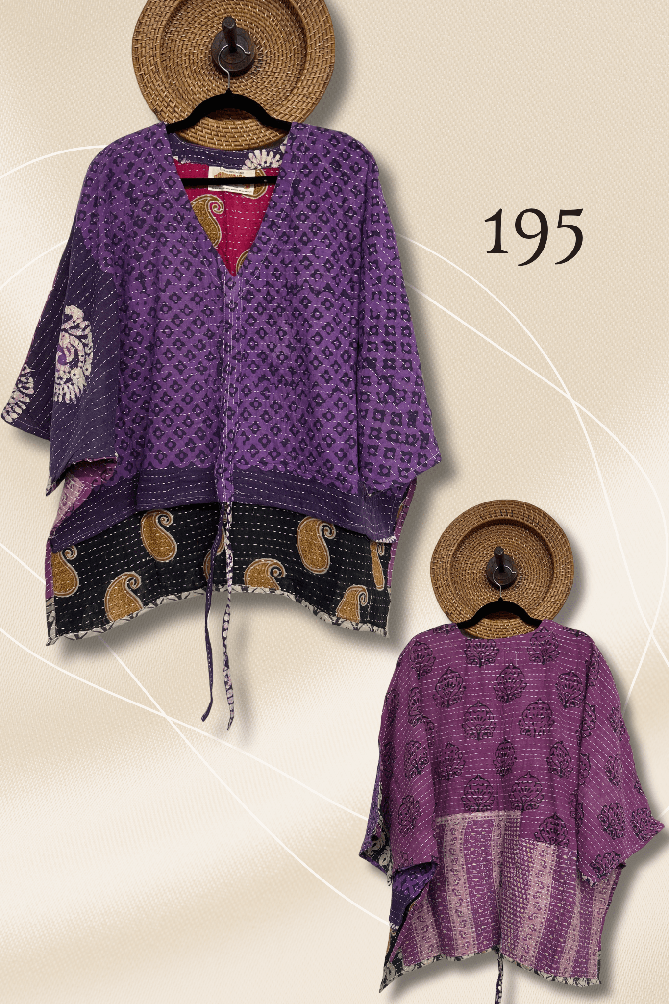 Pareo Kantha Hi-Lo Butterfly Top