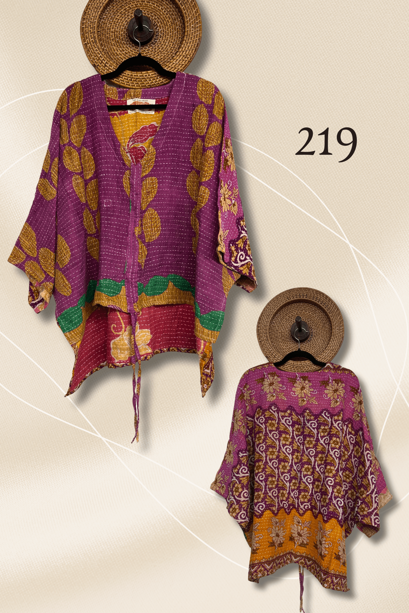 Pareo Kantha Hi-Lo Butterfly Top