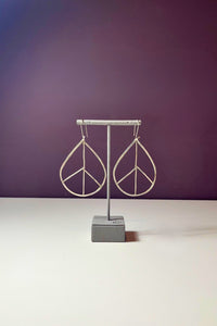 Teardrop Peace Earrings