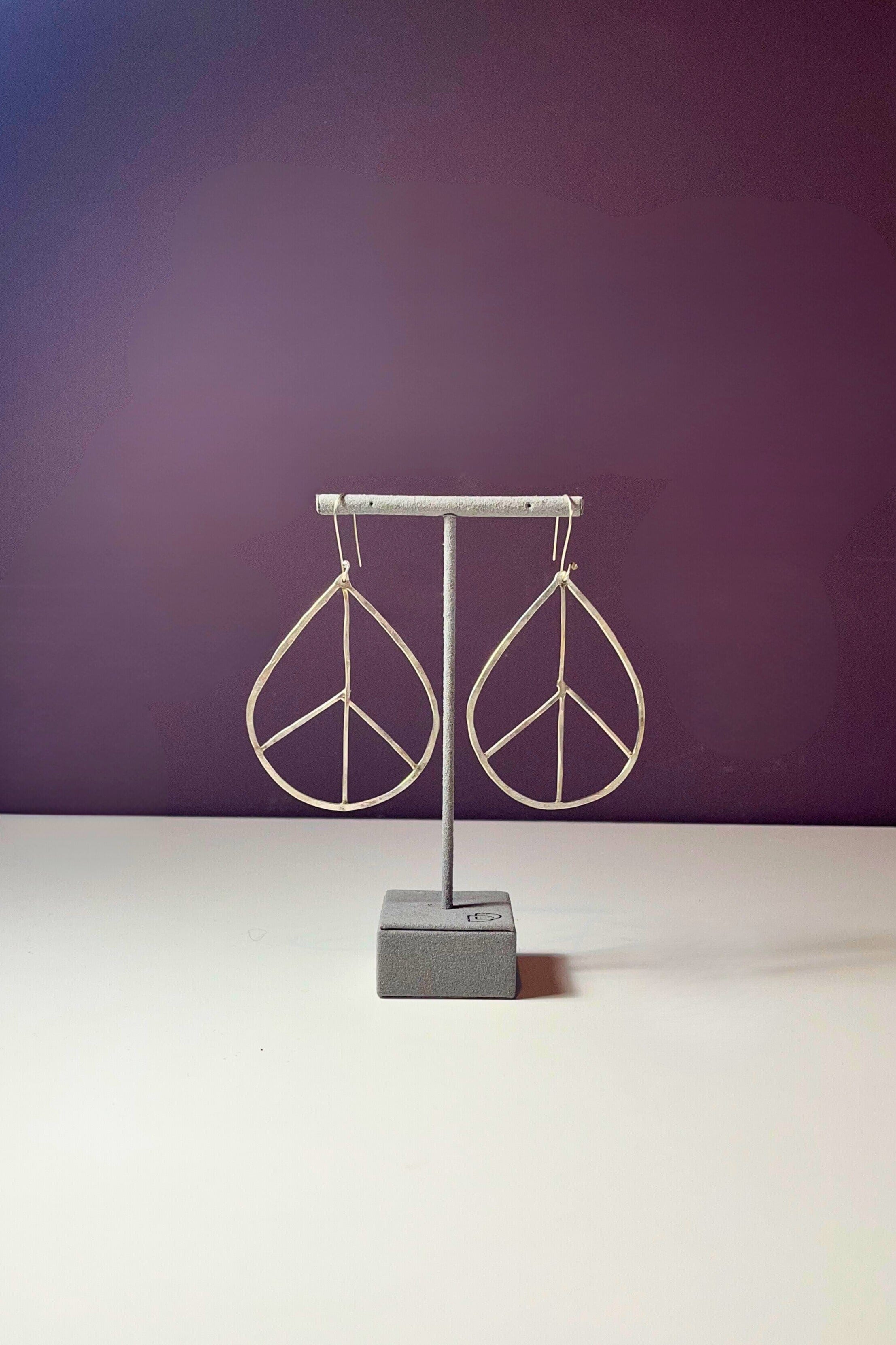 Teardrop Peace Earrings