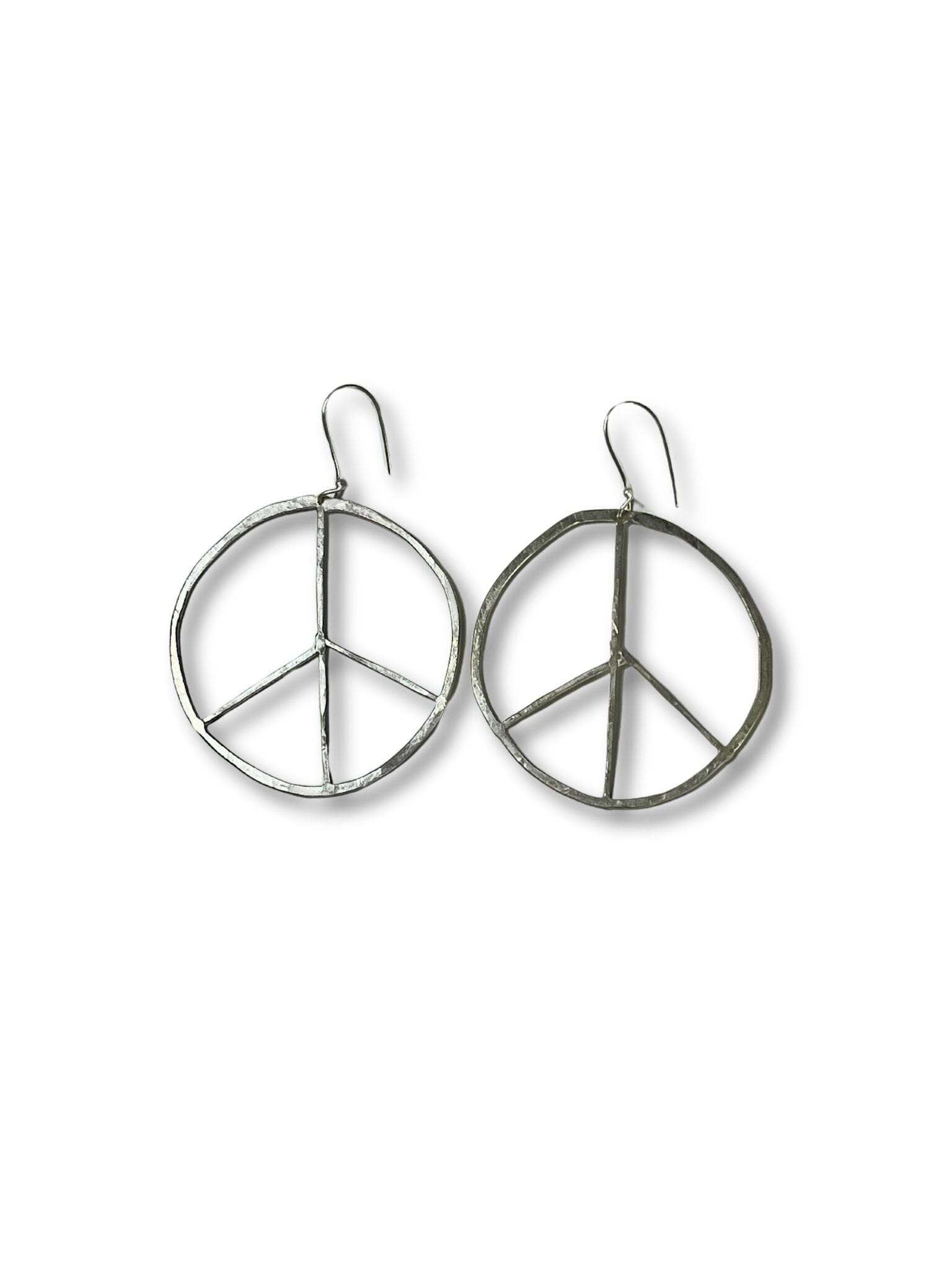 Large Peace & Love Earrings