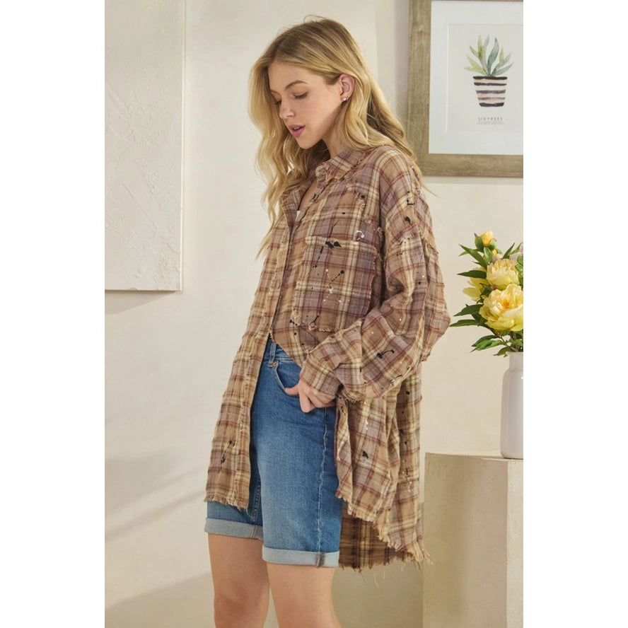 Long Sleeve Plaid Shirt