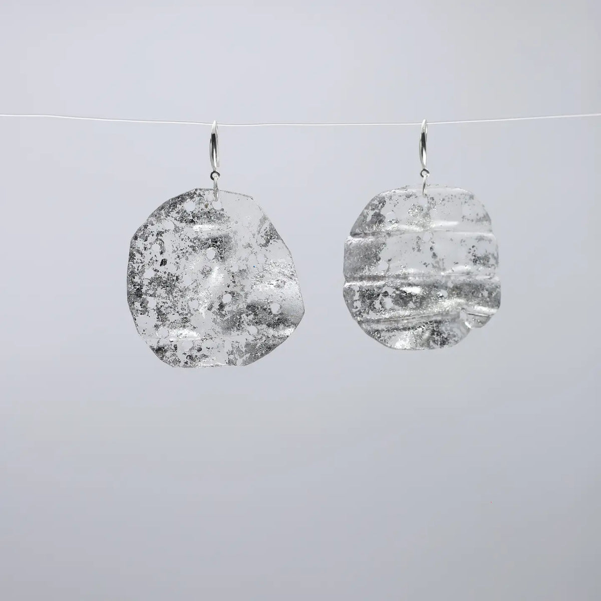 Big Lotus Earrings by Jianhui in hand-gilded silver