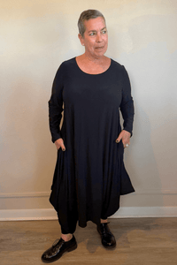 Black Long Sleeve 2-Way Romper