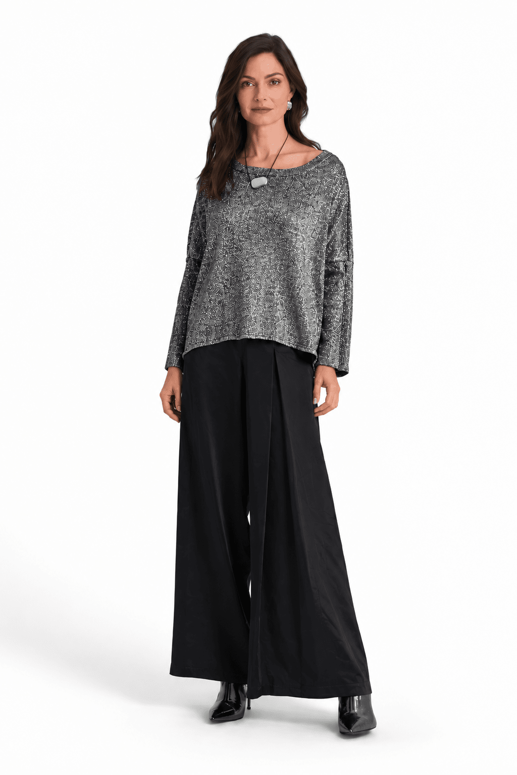 Reversible Lurex Sweater