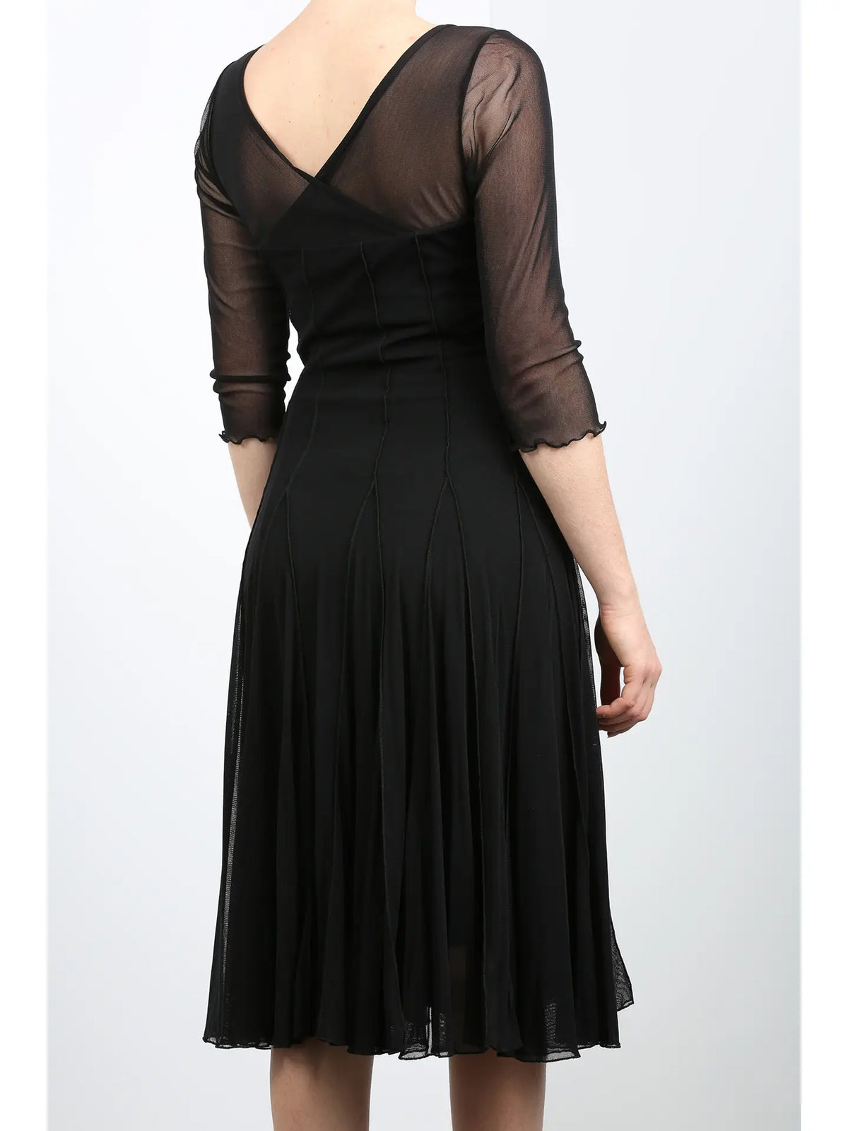 Maxima Three-Quarter Sleeve Tea Dress