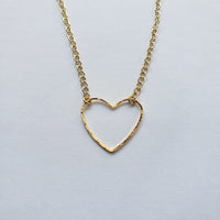 Hammered Heart Necklace