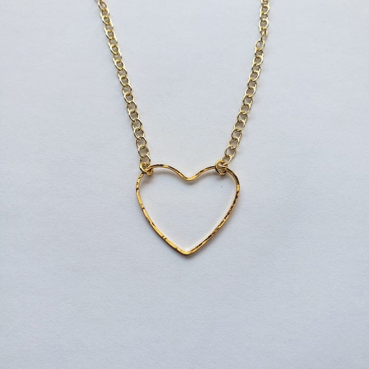 Hammered Heart Necklace