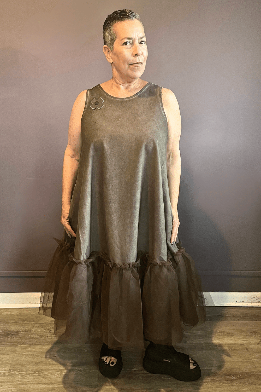 Chocolate Mesh Dress