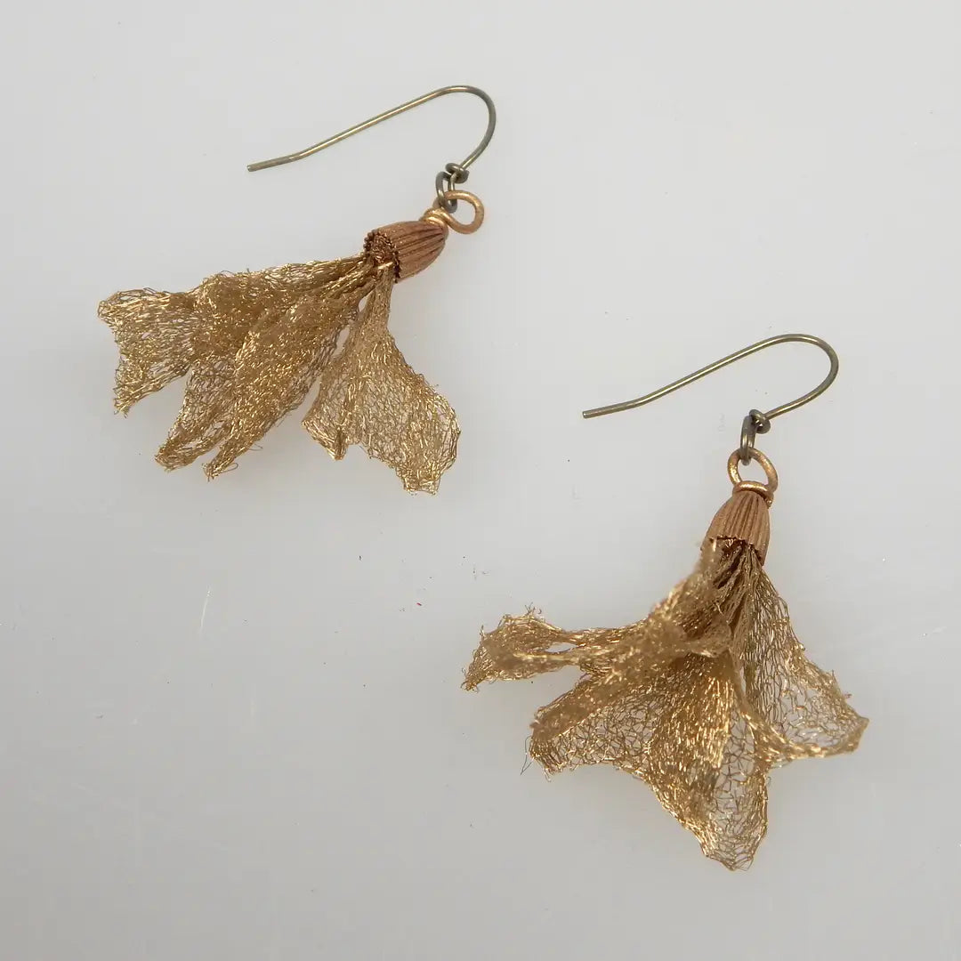 Simple Mesh Tassel Earring