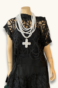 Mini Loop Plus Necklace - Pearl