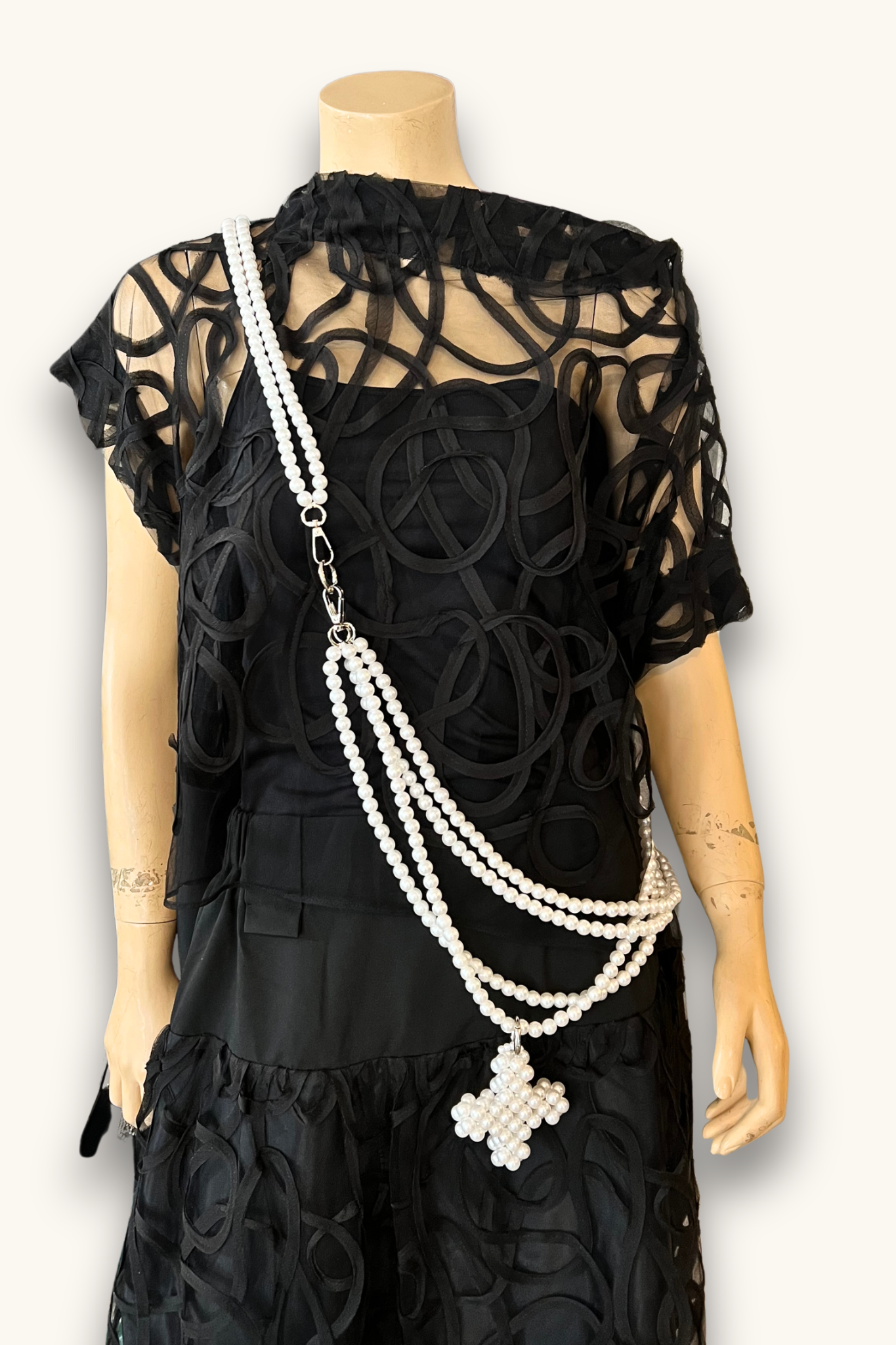 Mini Loop Plus Necklace - Pearl