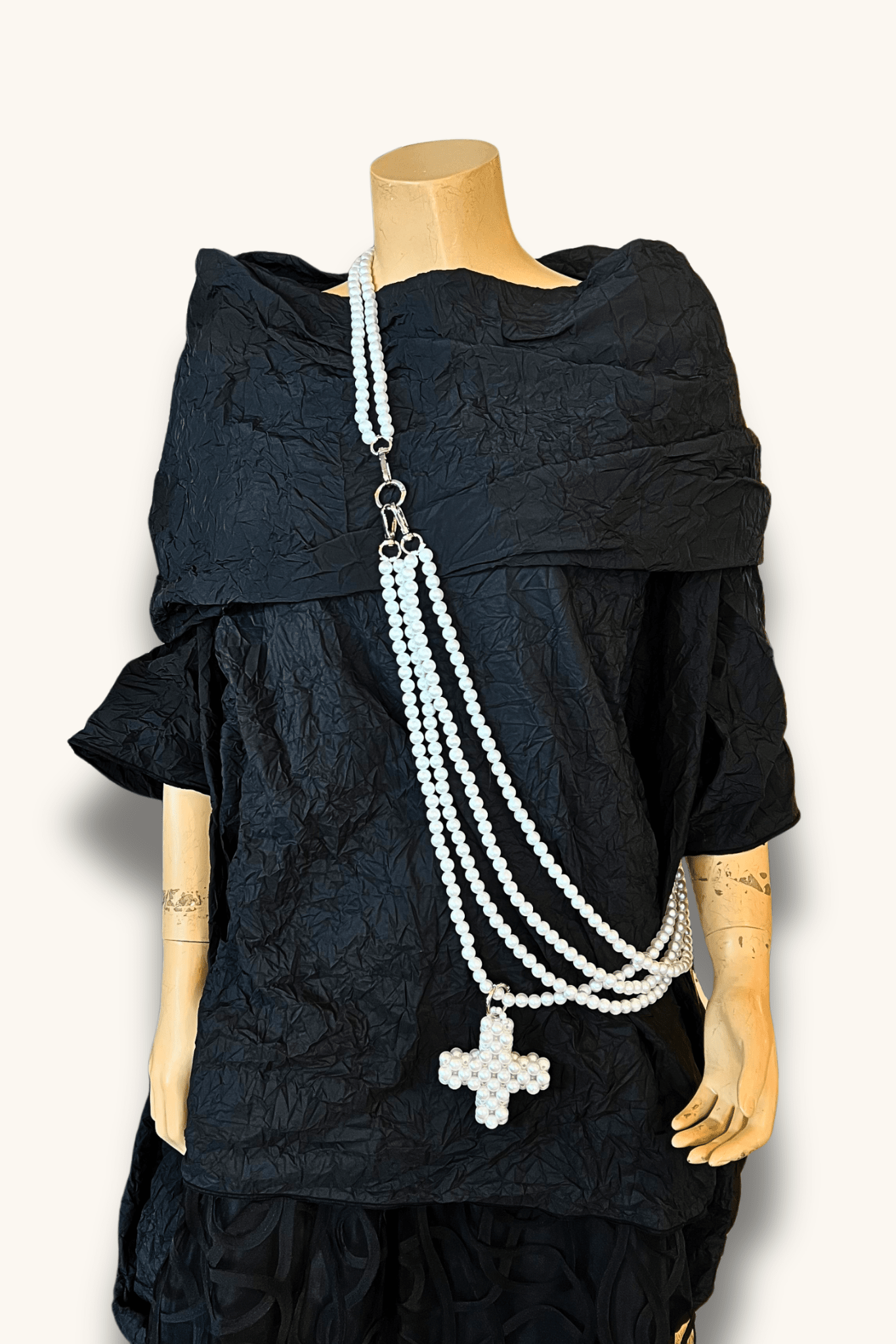 Mini Loop Plus Necklace - Pearl