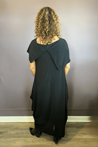 Drape Collar Dress