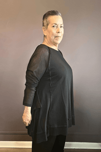 The Mesh Square Top (Black)