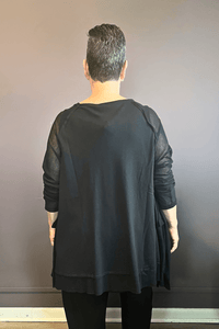 The Mesh Square Top (Black)