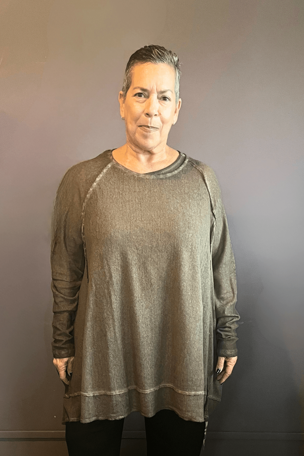 The Mesh Square Top (Chocolate)