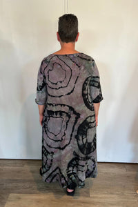 Tie-Dye Hi-Lo Tunic Dress (Multicolor)