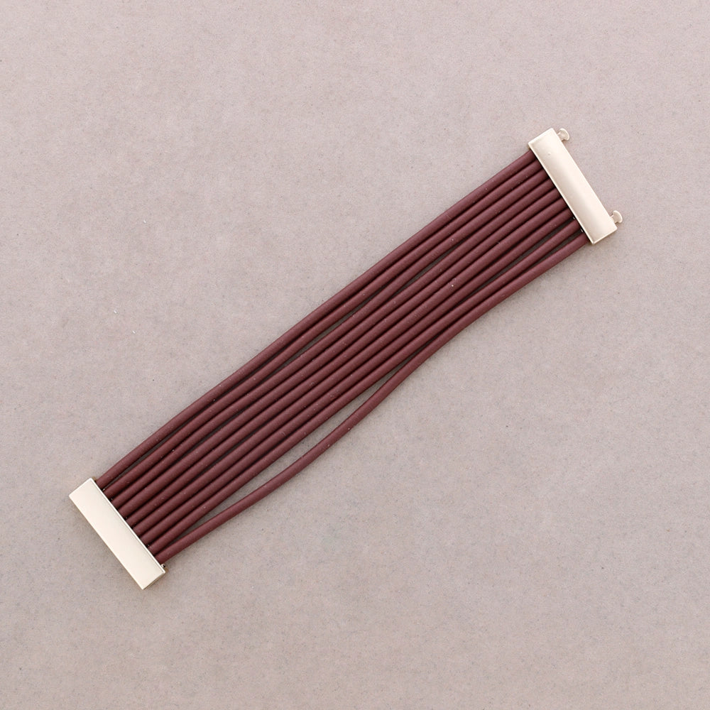Rubber Bracelet W/Mgntc Clasp