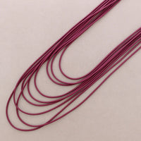 Multi Turn Rubber Necklace