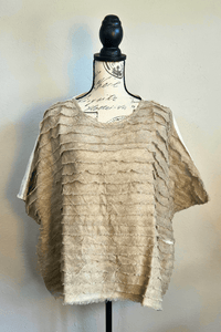 Drop-Shoulder Natural Linen Top