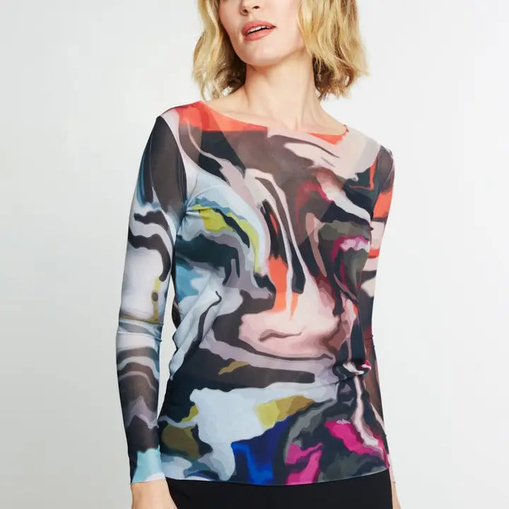 Nuditee Sheer Top - Prints