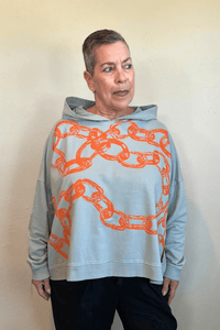 Orange Chain Overcast Swing Hoodie