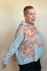Orange Chain Overcast Swing Hoodie