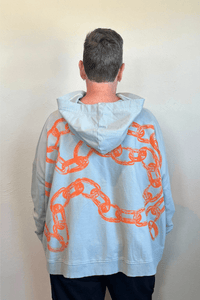 Orange Chain Overcast Swing Hoodie