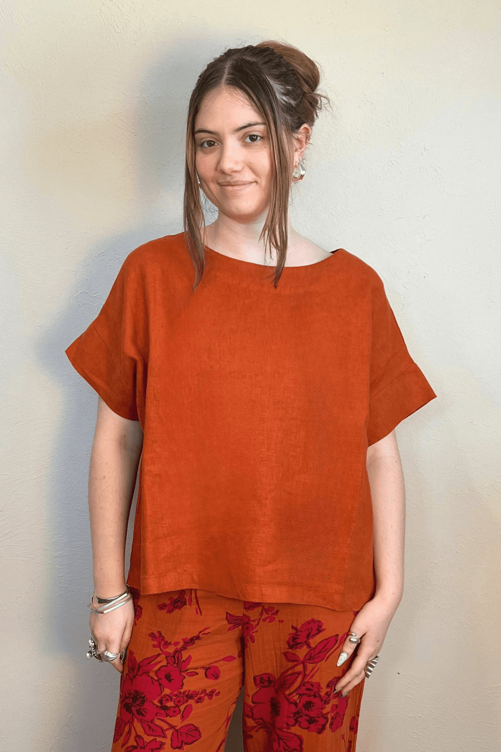 Linen Orla Shirt - Koi