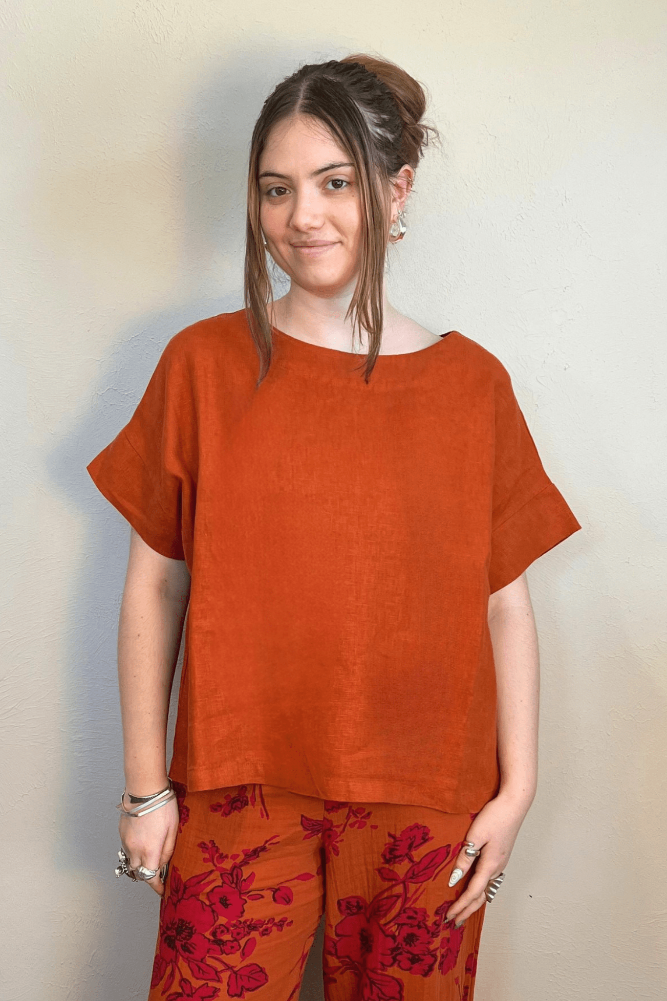 Linen Orla Shirt - Koi