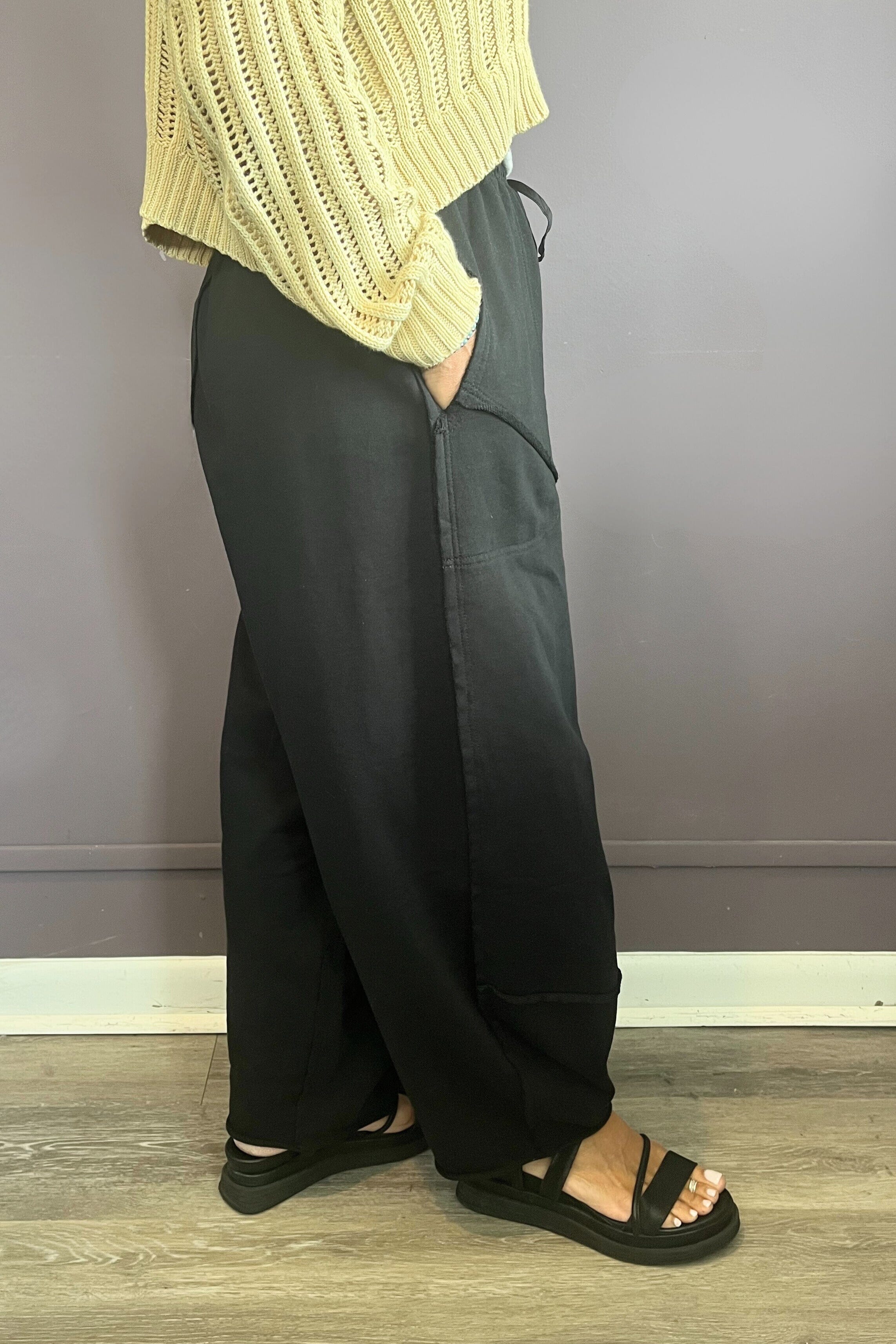 Exposed Seam Terry Pant - Plus Size