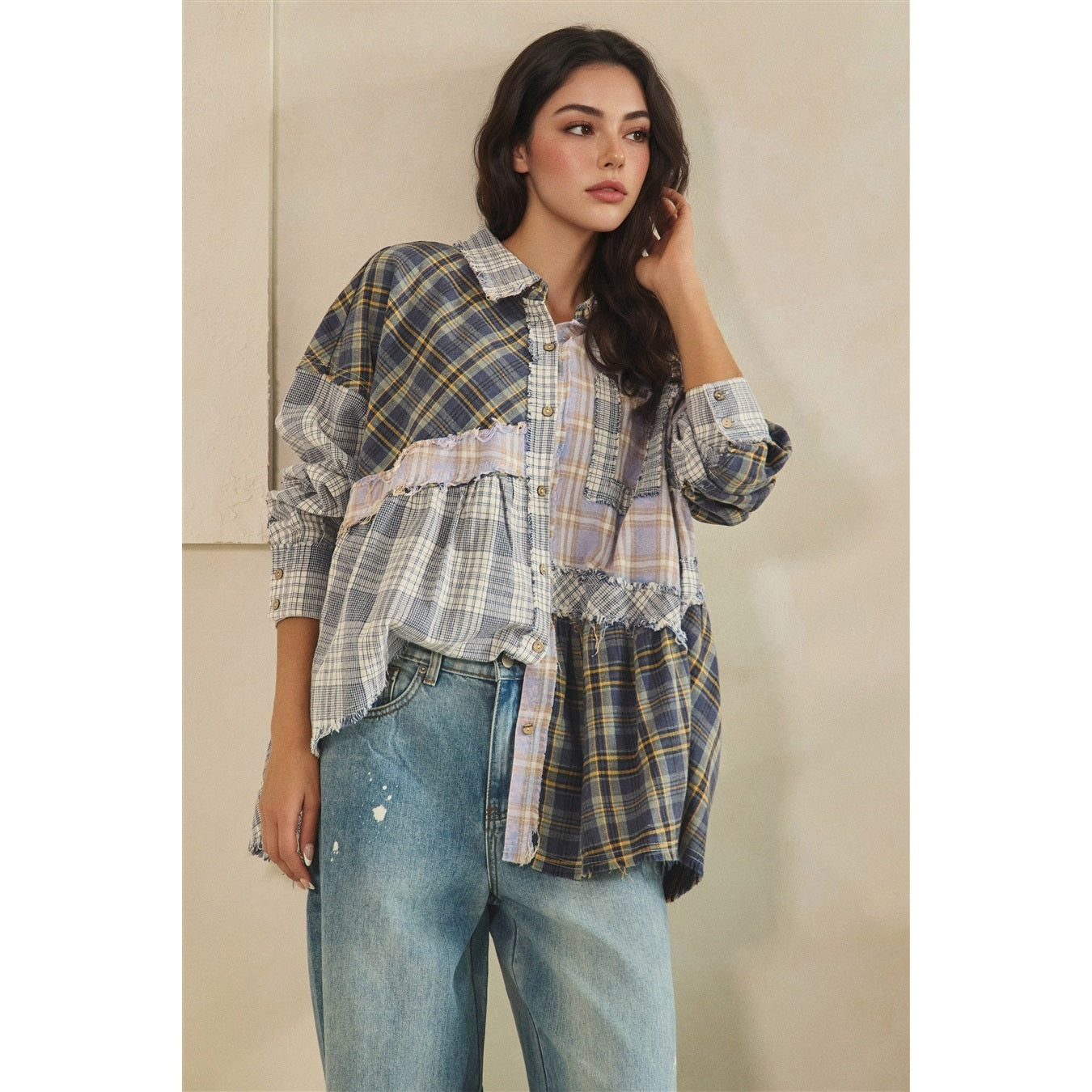 Ptchwrk Flnl Buttondown Shirt