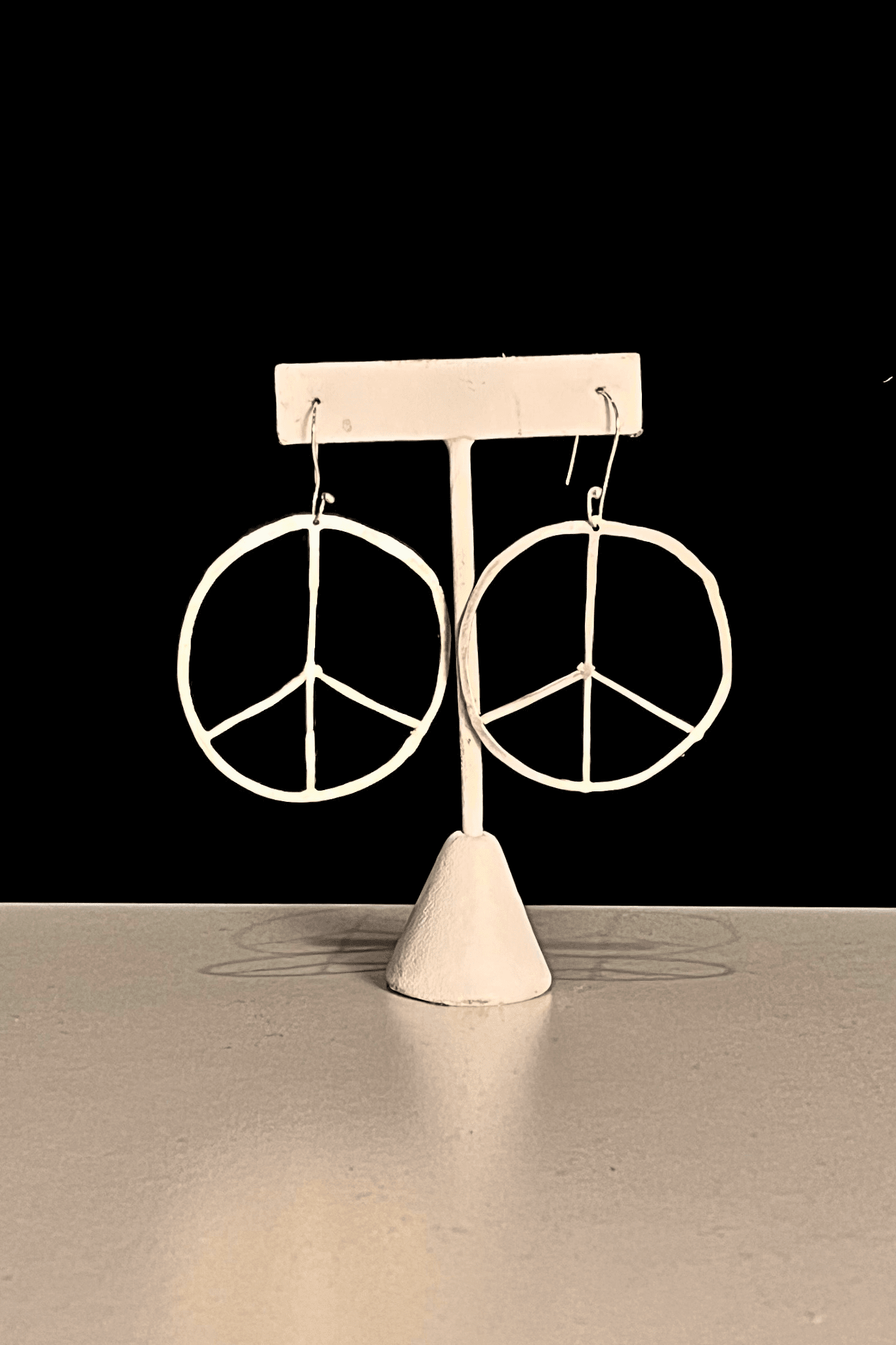 Round Peace Earrings