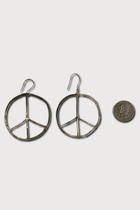 Round Peace Earrings
