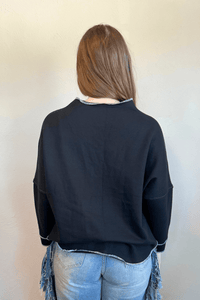 Black & White Pearl Pullover