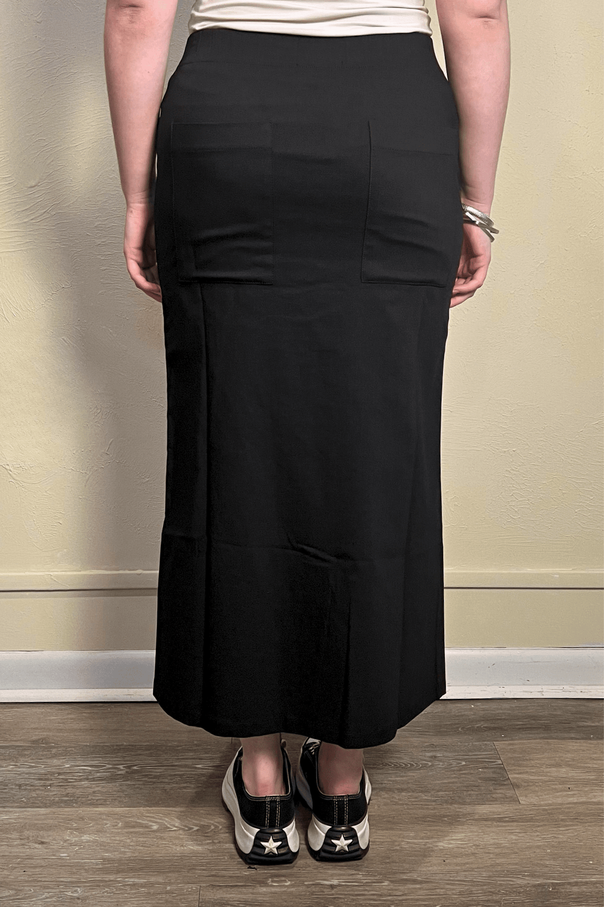 Pencil Plissé Skirt
