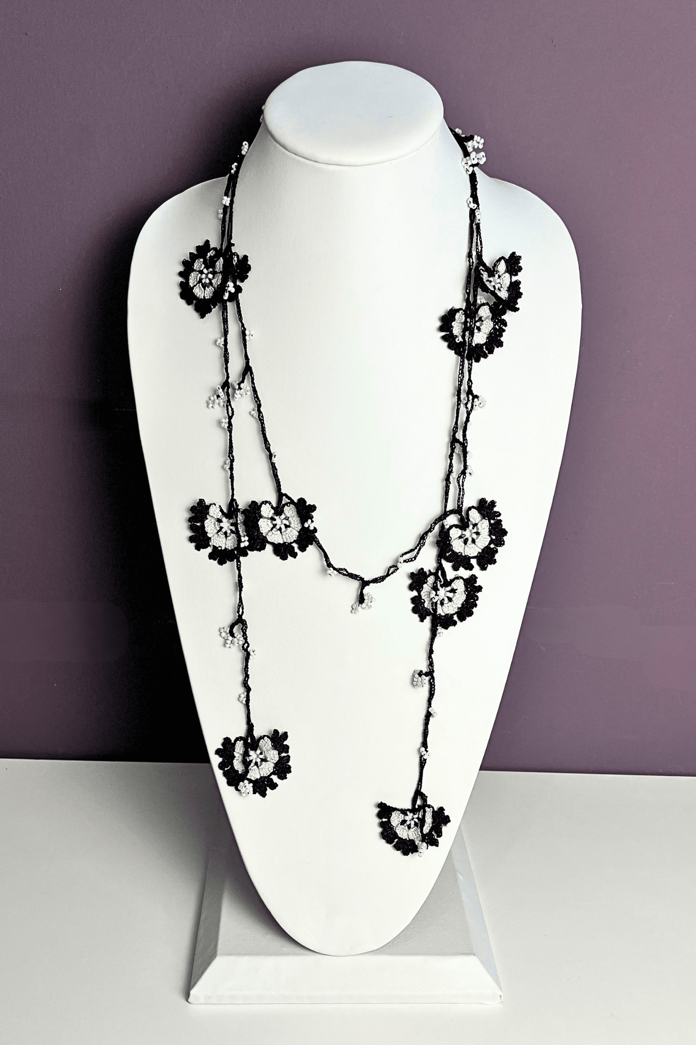 Pomegranate Lariat Necklace