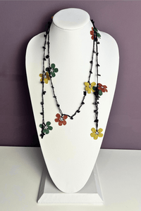Pomegranate Lariat Necklace