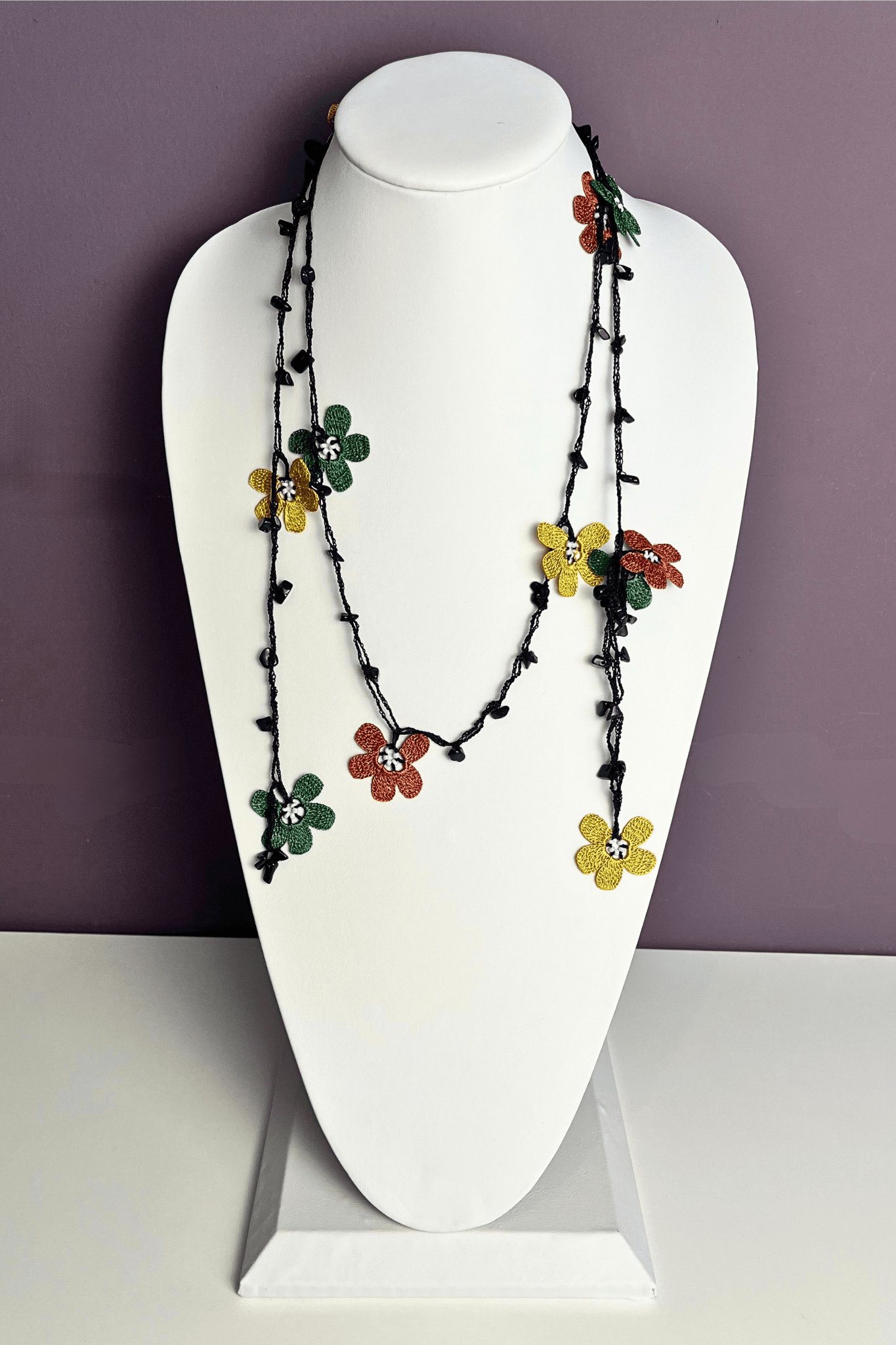 Pomegranate Lariat Necklace