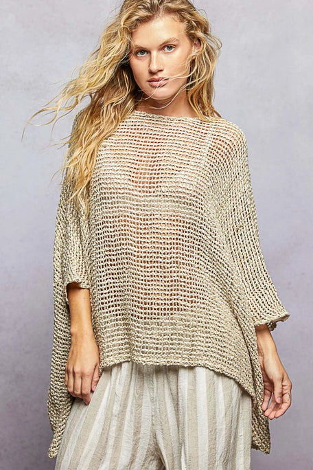 Relaxed Loose Knit Top