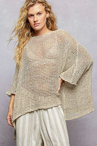 Relaxed Loose Knit Top