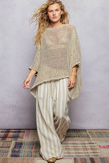 Relaxed Loose Knit Top