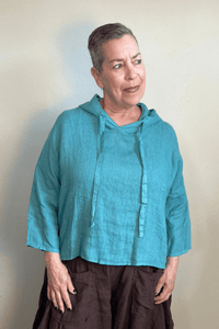 Linen Hoodie Top